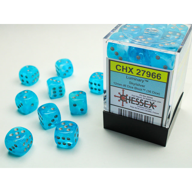 D6 12mm Luminary Sky/Silver