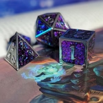 Mini Holodeck 2 Metal RPG Dice Set