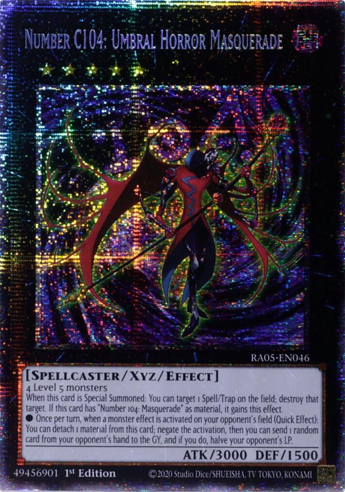 Number C104: Umbral Horror Masquerade (Starlight Rare) [RA05-EN046] Starlight Rare
