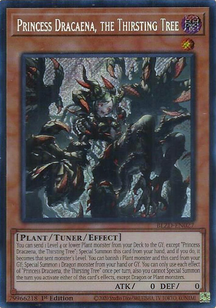 Princess Dracaena, the Thirsting Tree [BLZD-EN027] Secret Rare