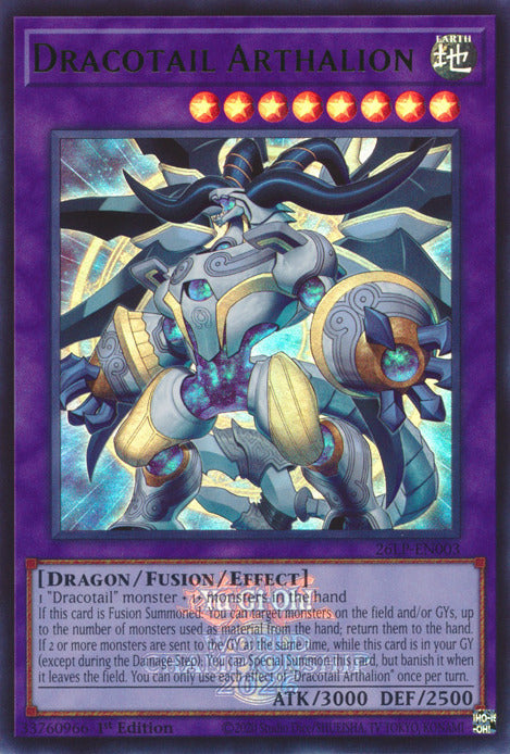 Dracotail Arthalion (Emblazoned) [26LP-EN003] Ultra Rare