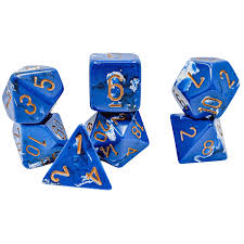 Chessex Dice - 7 Dice Set - Brush
