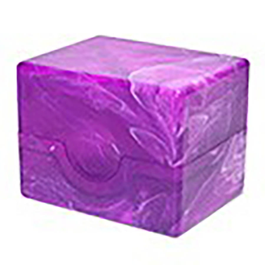 BCW SUPPLIES: SPECTRUM: MARBLE PRISM DECK CASE: CHAROITE PURPLE