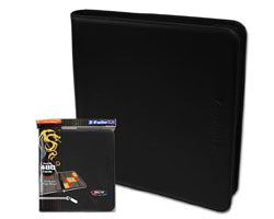 BCW SUPPLIES: Z-FOLIO - 12-POCKET LX BLACK